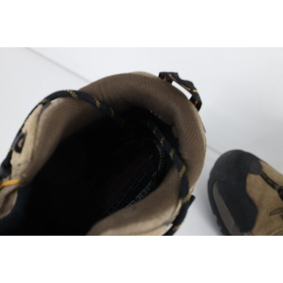 Vintage Hitec Mens 10.5 Distressed Waterproof Ankle Hiking Boots Shoes Brown - Picture 8 of 10